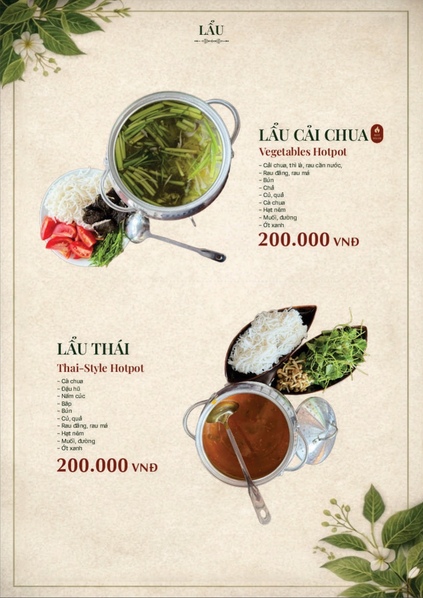 Trang 29 của thực đơn An Nhiên Vegan
